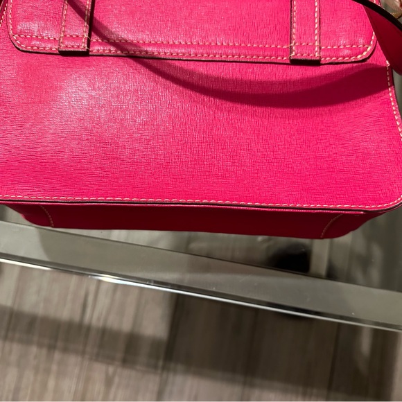 Dooney and Bourke Small Fuchsia Flap bag - Picture 15 of 15